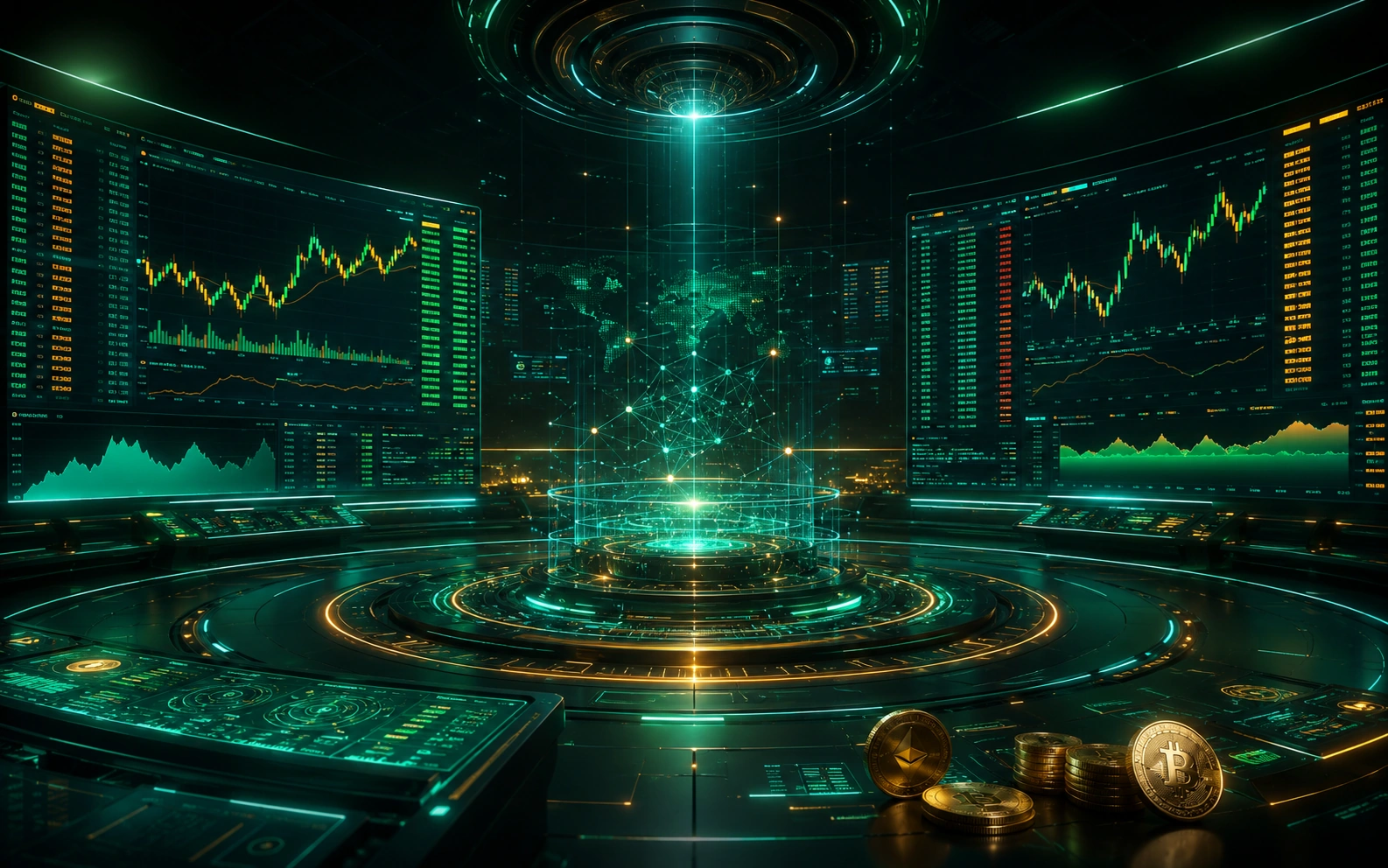 数字资产交易所开发科技视觉图